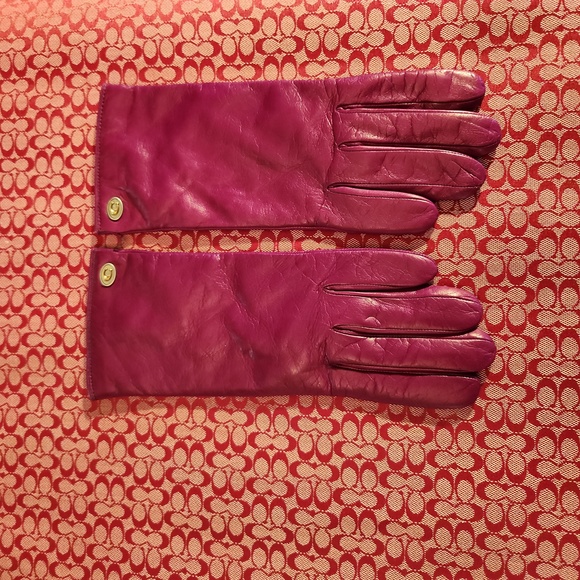 Coach leather gloves - Picture 5 of 7